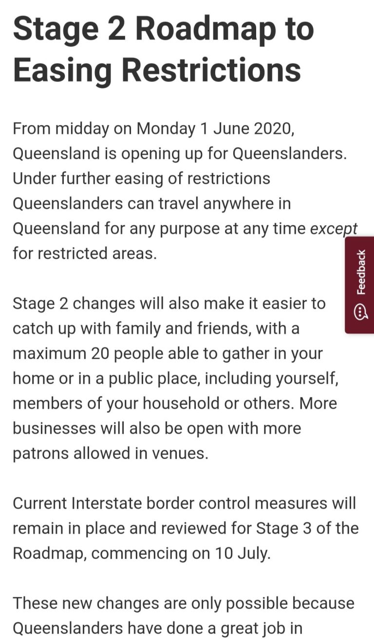 Stage 2: 20 people capacity now apply from June 1 2020. 
 BYO: Strictly Wine Onl…