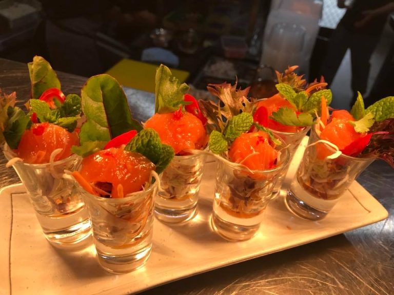 Fresh sashimi  (刺身］Salmon shots & Fresh Salmon steak is now available from t…